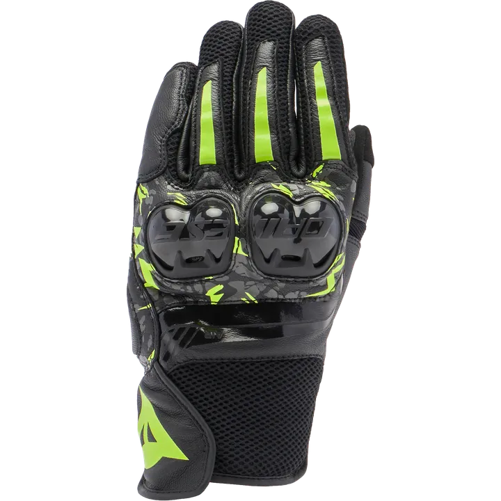 Lederhandschuhe Mig 3 Unisex schwarz-anthrazit-fluo gelb