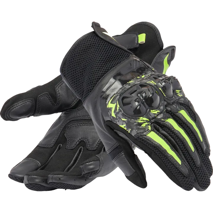 Lederhandschuhe Mig 3 Unisex schwarz-anthrazit-fluo gelb