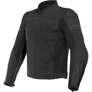 Veste en cuir AGILE noir mat-gris