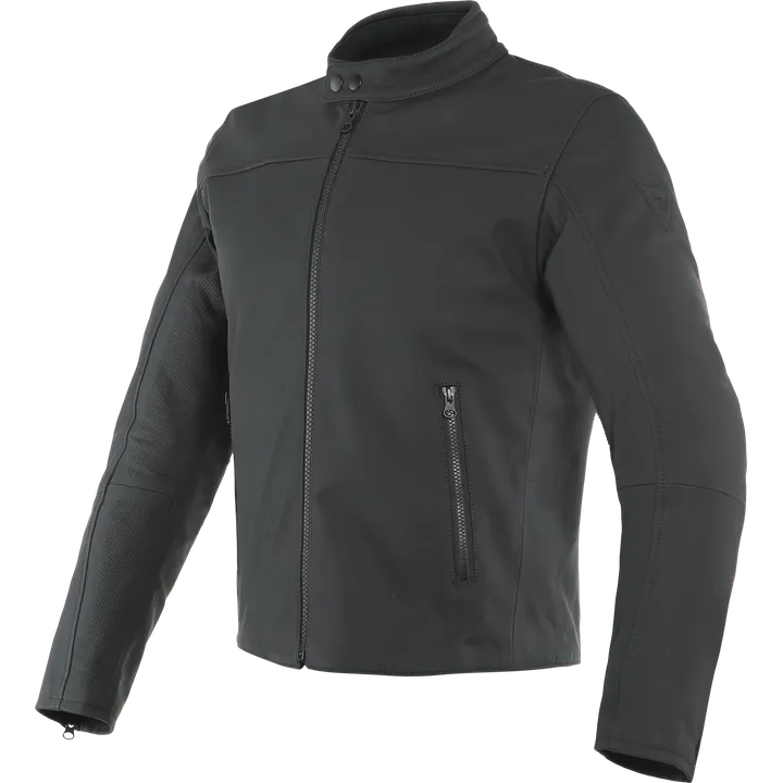Veste en cuir MIKE 2 noir