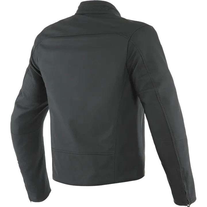 Veste en cuir MIKE 2 noir