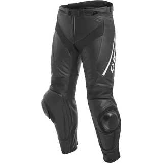 Pantalons en cuir DELTA 3 k/l noir-blanche