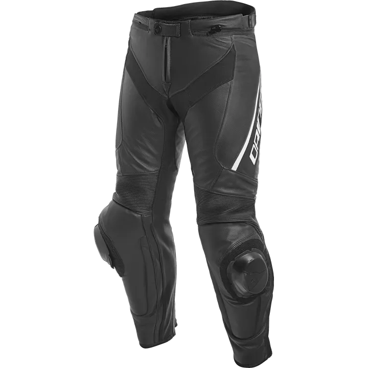 Pantalons en cuir DELTA 3 k/l noir-blanche