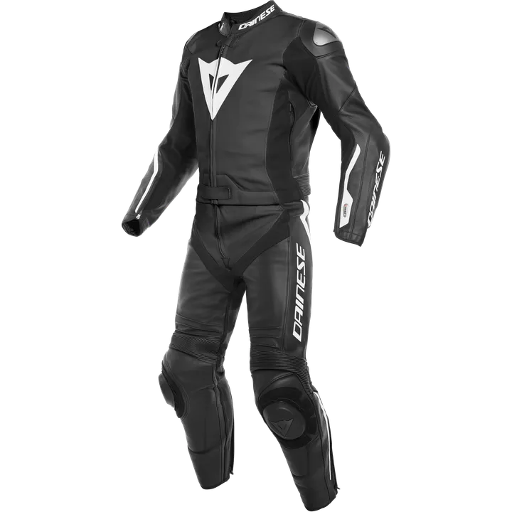 Combinaison en cuir 2-tlg Avro D-AIR noir-blanche