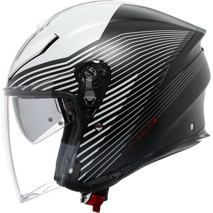 Casque jet K5 Evo Control matte black and white