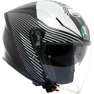 Casque jet K5 Evo Control matte black and white