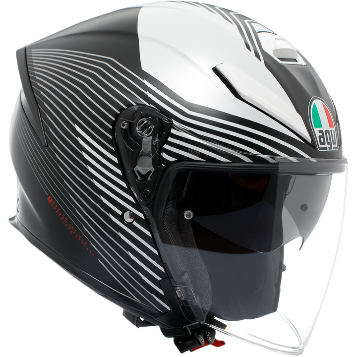 Casque jet K5 Evo Control matte black and white