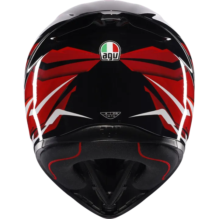 Casque intégral K1 S Lion noir-rouge-blanc 2XL