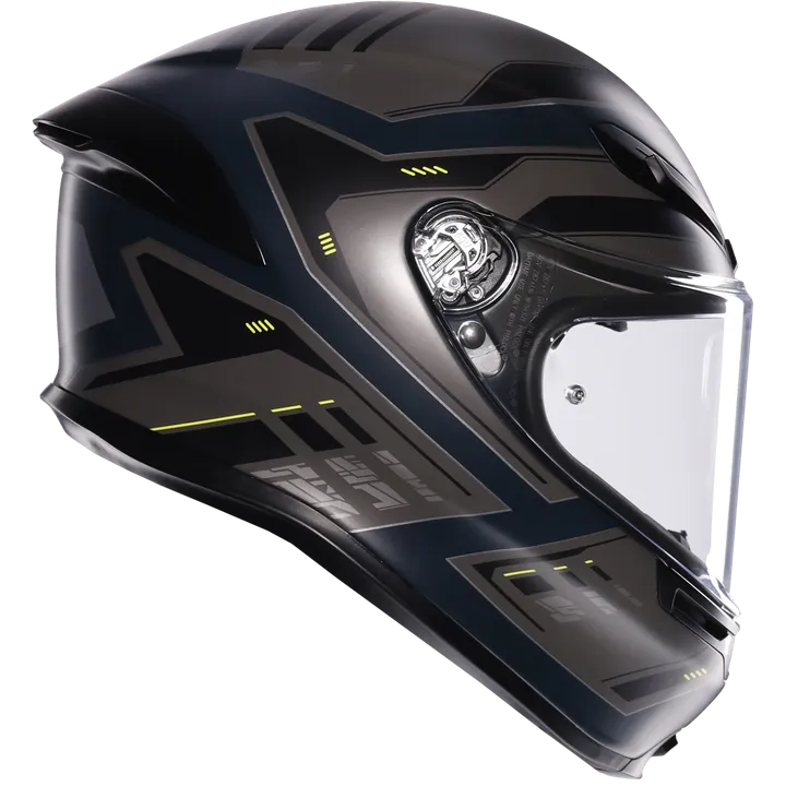 Casque intégral K6 S Enhance gris-fluo jaune