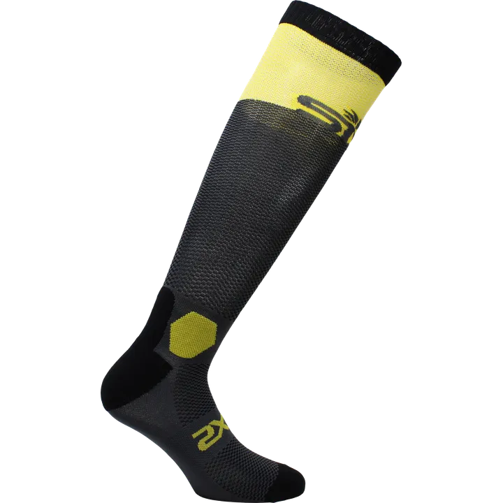 Chaussettes longues LONGUE DURÉE gris-jaune