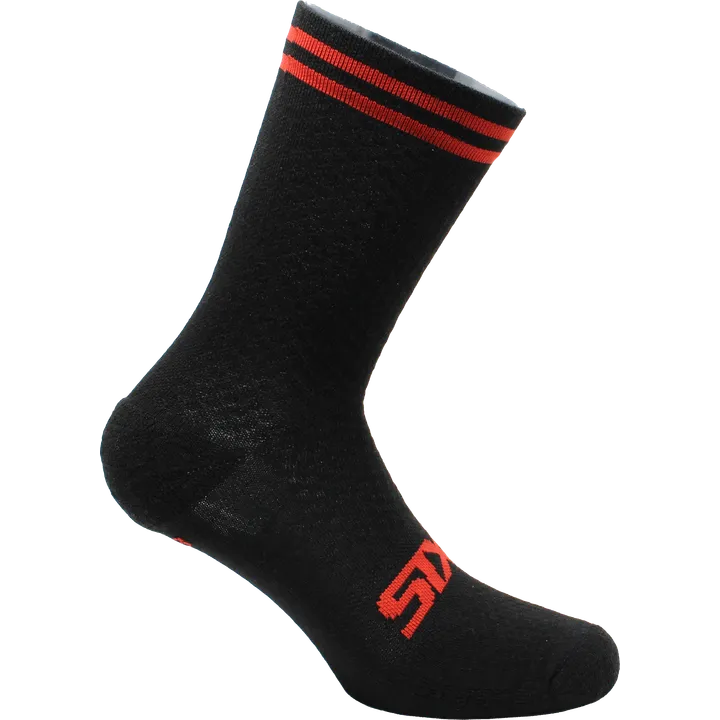 Socken kurz MERINOS SOCKS Unisex schwarz-rot