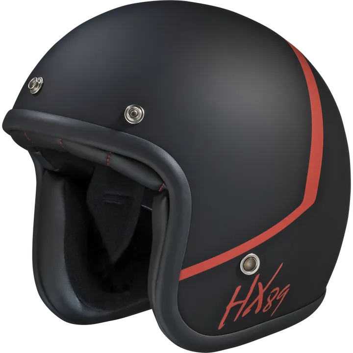 Jethelm 89 2.0 schwarz matt-rot 