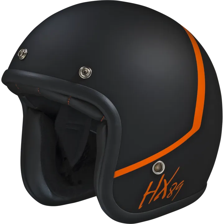Jethelm 89 2.0 schwarz matt-orange