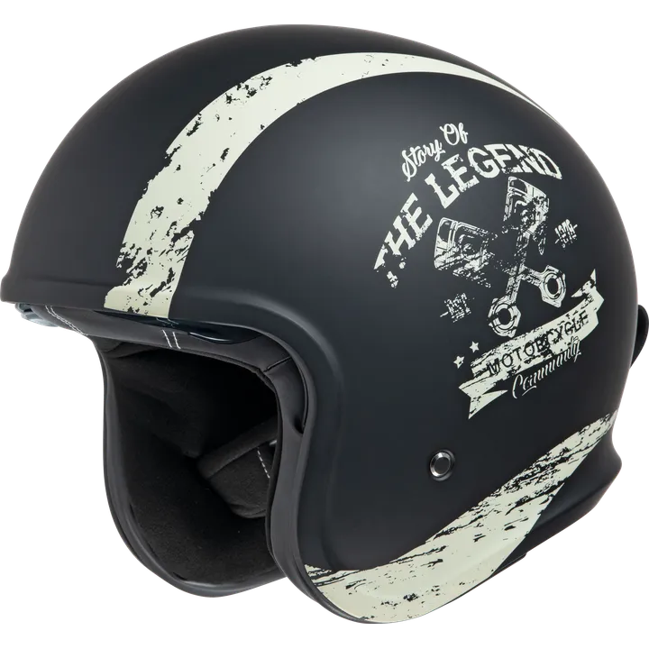 Casque jet iXS880 2.0 noir mat-ivoire 