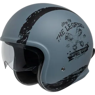 Casque jet iXS880 2.0 gris mat-noir
