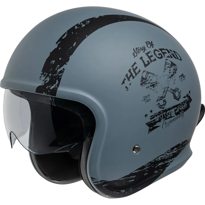 Jethelm iXS880 2.0 grau matt-schwarz