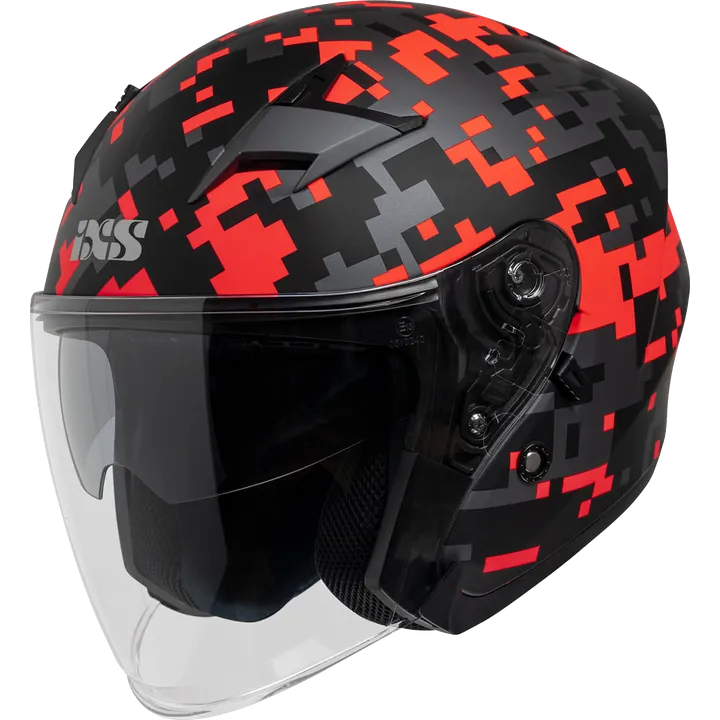 Jethelm iXS99 2.0 schwarz matt-rot