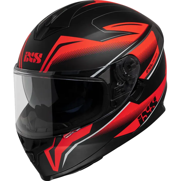 Integralhelm iXS1100 2.3 schwarz matt-rot