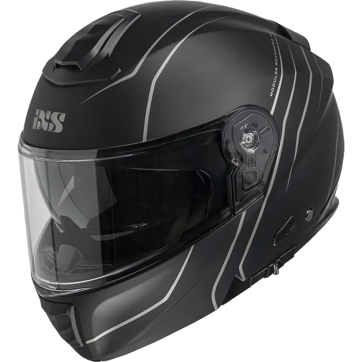 Klapphelm iXS460 FG 2.0 schwarz matt-grau