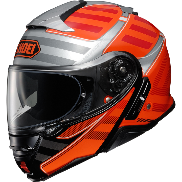 Klapphelm Neotec II Splicer orange-schwarz-silber 