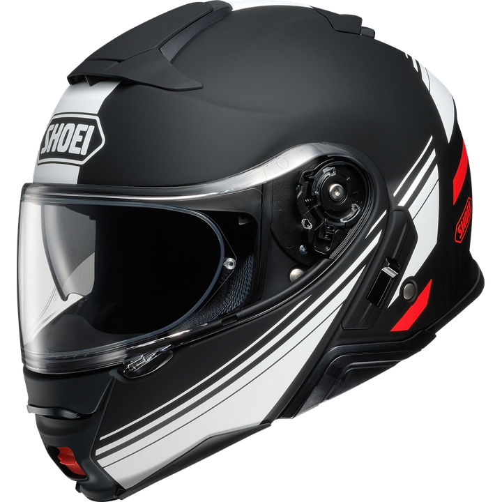 Klapphelm Neotec II Separator TC-5 schwarz matt-weiss-rot
