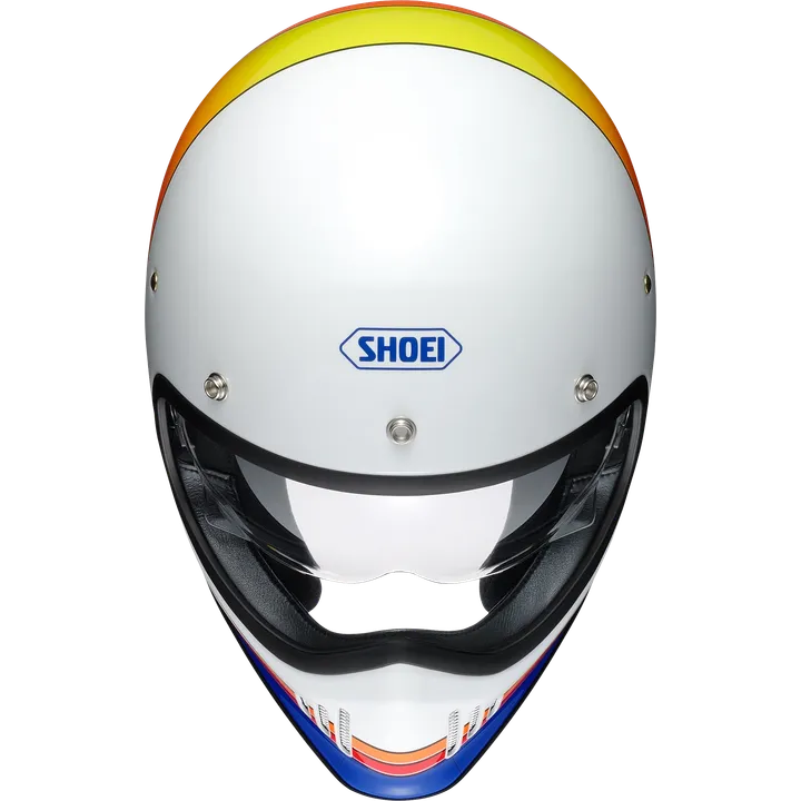Casque intégral EX-Zero Equastion TC-2 blanche-bleu-orange-rouge-jaune