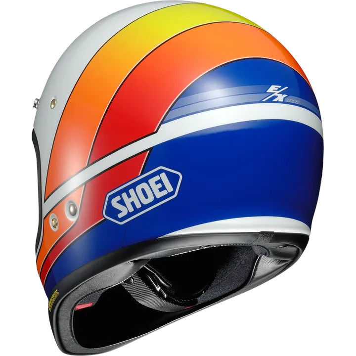 Casque intégral EX-Zero Equastion TC-2 blanche-bleu-orange-rouge-jaune
