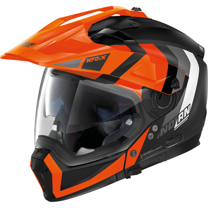 Casque multifonctionnel N70-2 X Decurio N-Com #31, noir mat-orange