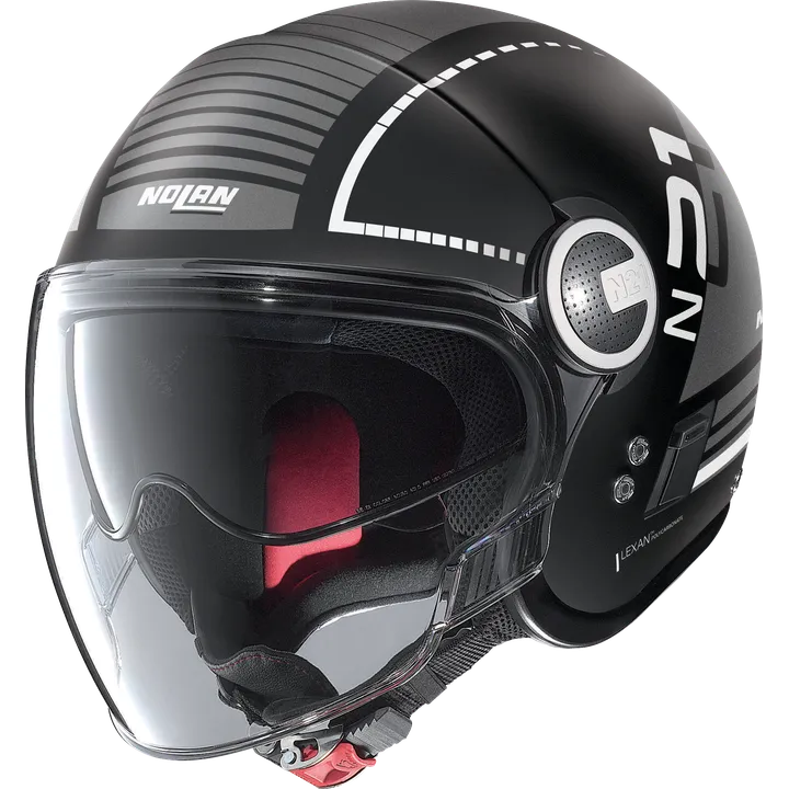 Casque jet N21 Visor Runabout #56 noir mat-gris