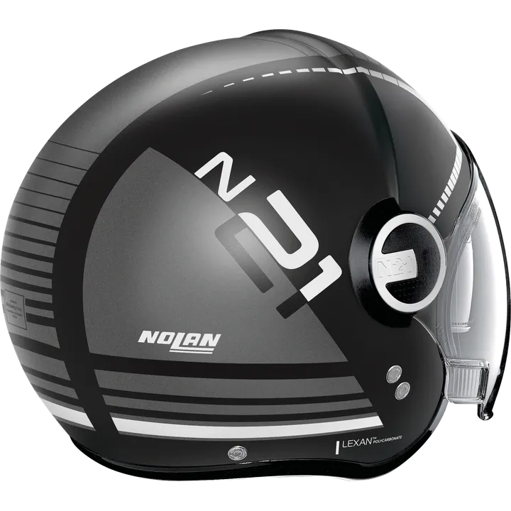Jethelm N21 Visor Runabout #56 schwarz matt-grau