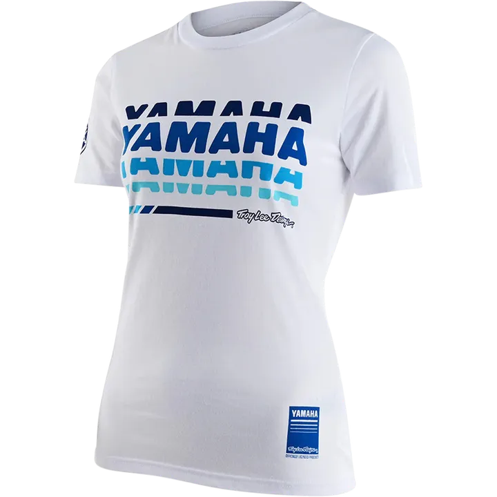 Womens T-Shirt - YAMAHA weiss