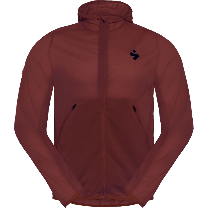 Hunter Hooded Wind Jacket dark red