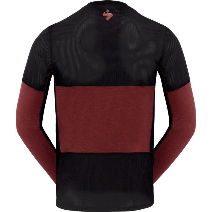 Hunter Merino Hybrid LS M dark red XL
