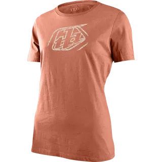 Womens T-Shirt - Cropped Badge braun