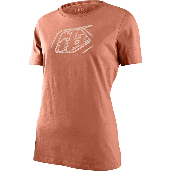 Womens T-Shirt - Cropped Badge braun