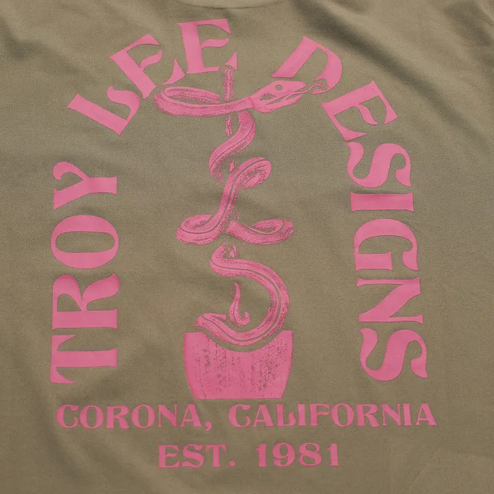 Youth Ride Tee - Fangs olive