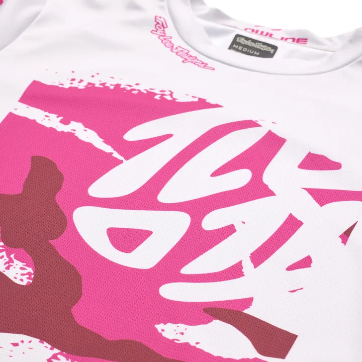 Youth Flowline SS Jersey gris-rose
