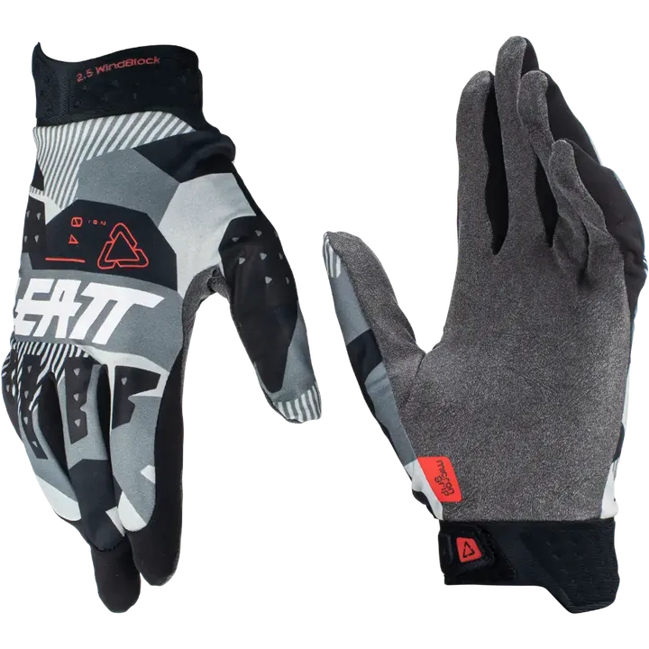 Glove Moto 2.5 Windblock gris-noir-blanc