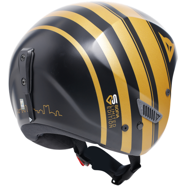 R001 Replica Sofia Goggia Helmet black/gold 