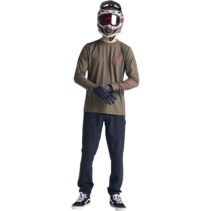 Ruckus ls Ride Tee - Fangs olive