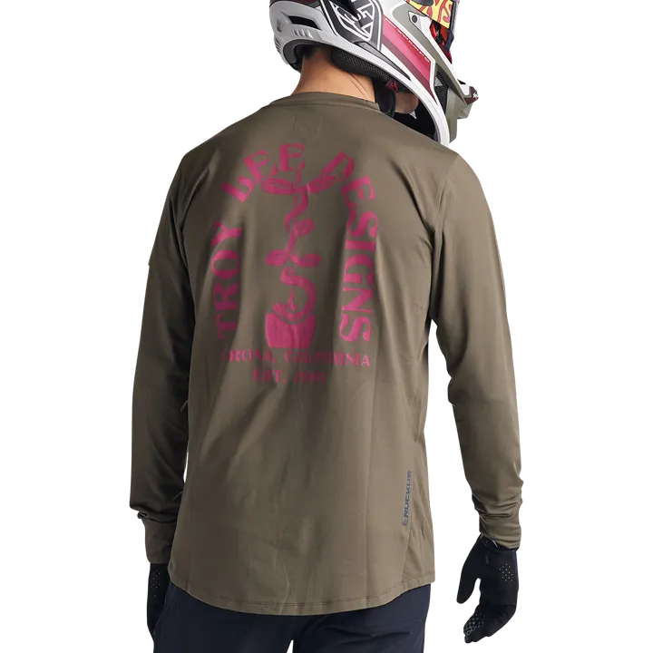 Ruckus ls Ride Tee - Fangs olive