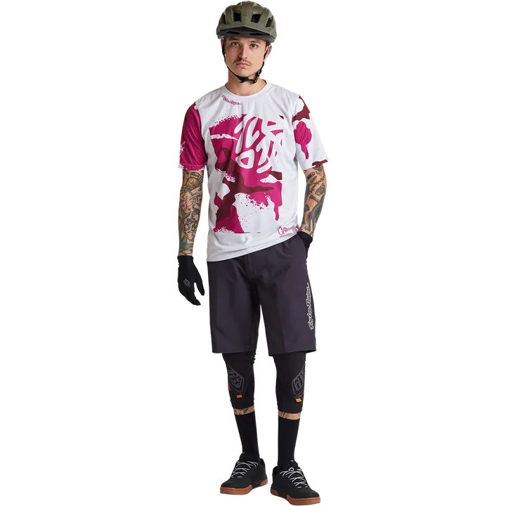 Flowline SS Jersey - Condfined blanc-rose