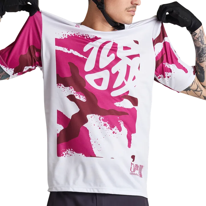 Flowline SS Jersey - Condfined blanc-rose
