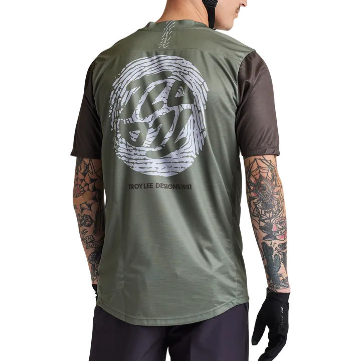 Flowline SS Jersey - Flipped olive
