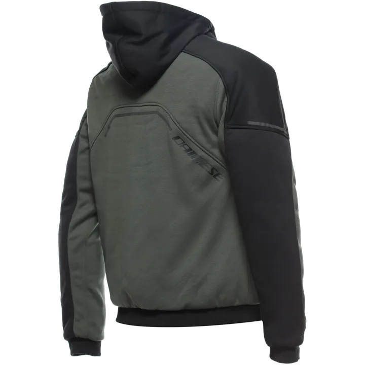 Hoodie Full Zip Daemon-X Sécurité vert-noir