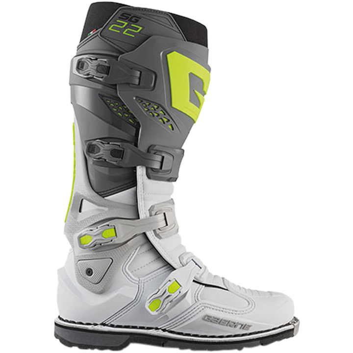 Offroadstiefel SG22 dunkelgrau-weiss-grau