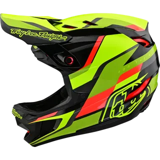 D4 Carbon Helmet - Omega schwarz-fluogelb