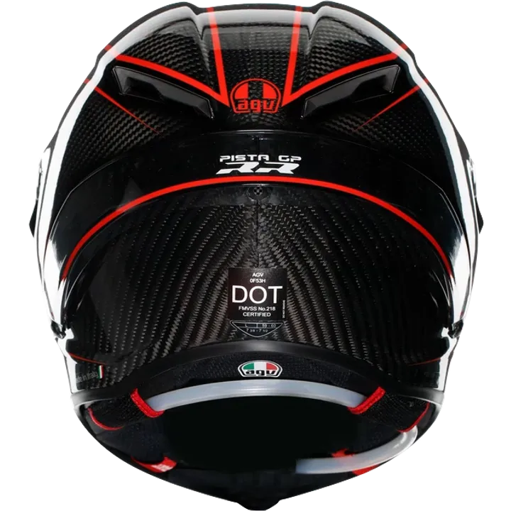 Casque intégral Pista GP RR Performante carbone rouge