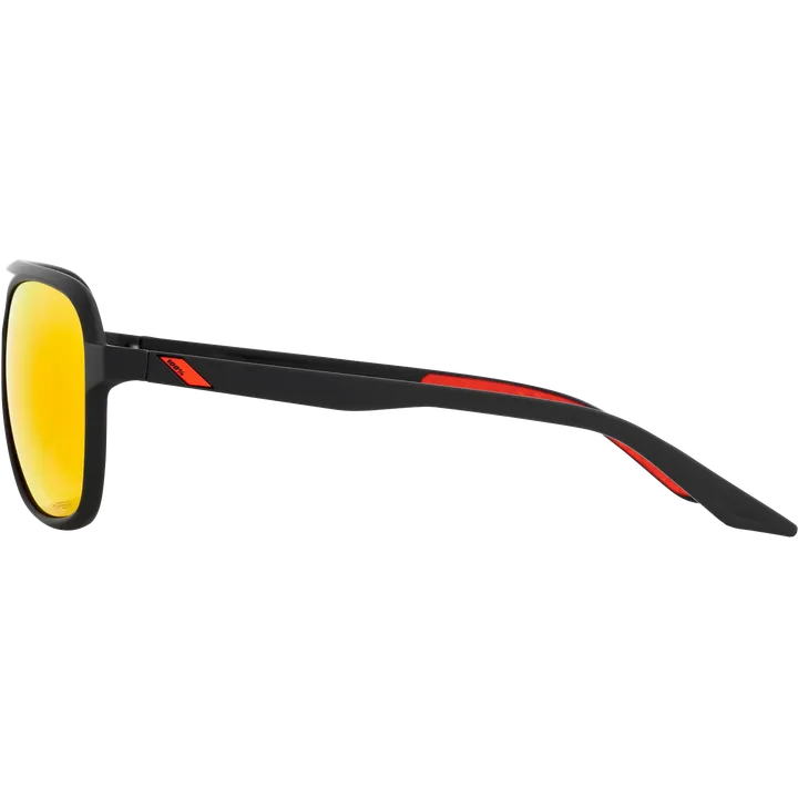 Lunettes Kasia Soft Tact Black-HiPER Red Multilayer Mirror Lens