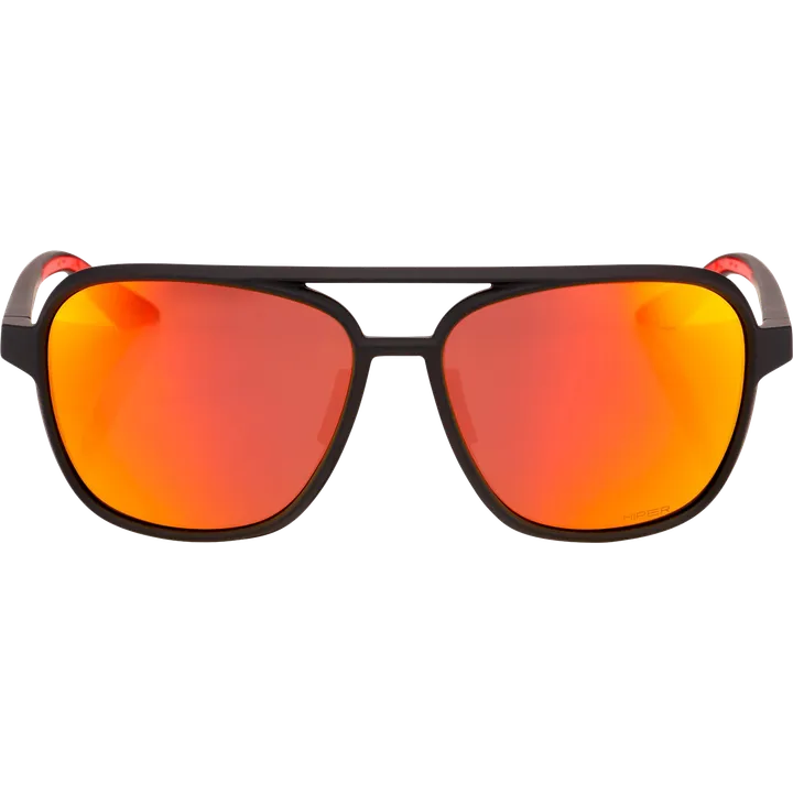 Lunettes Kasia Soft Tact Black-HiPER Red Multilayer Mirror Lens